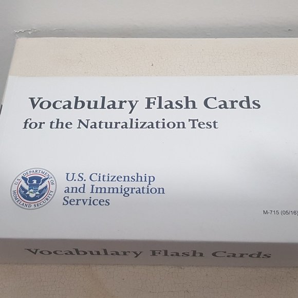 Other Vocabulary Flash Cards For The Naturalization Test Poshmark